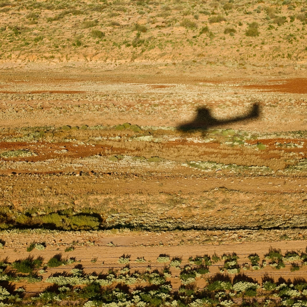 From the air